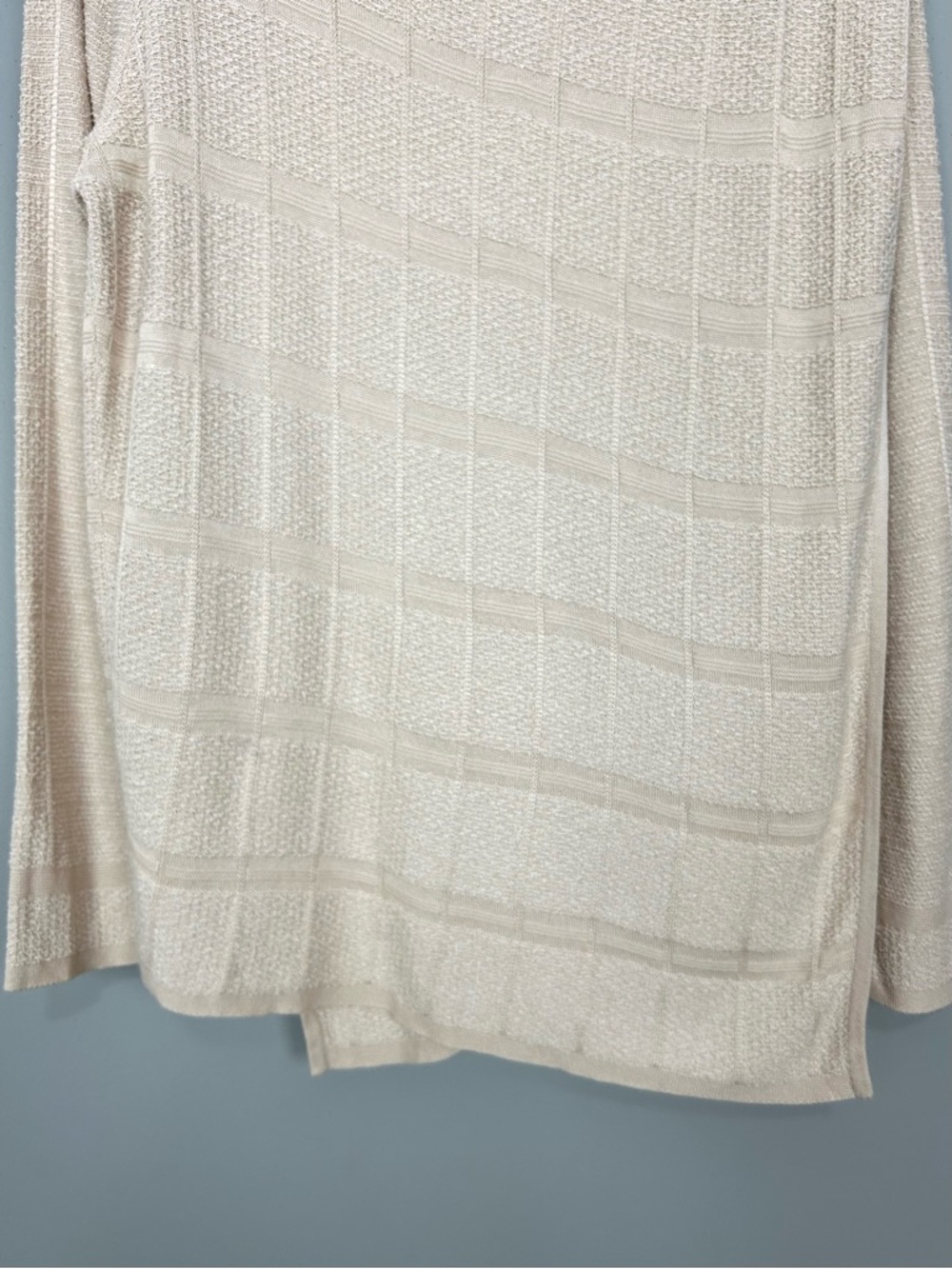 St. John Cashmere Blend Chenille Tunic Sweater Women’s Size XL Wool Draping Wrap - Picture 4 of 9